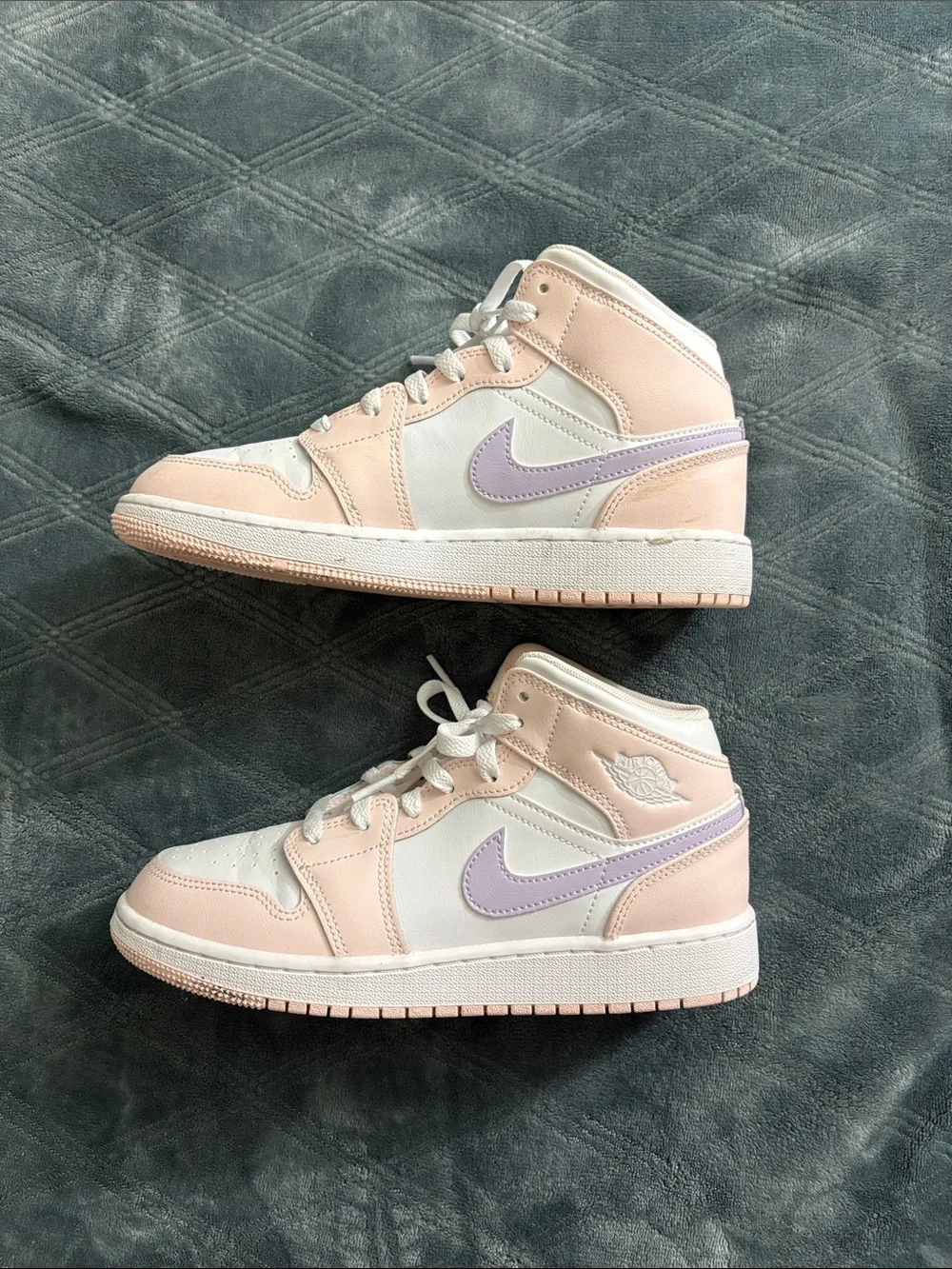Nike Mid-Top Sneakers in Pale Pink & Lavender
